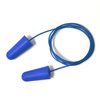 Genius Plugz Disposable Corded Ear Plugs, Bullet Shape, 33 DB, 100 Pairs, Metal Detectable, Blue PK C200B